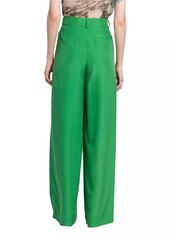 Armani Silk High-Rise Trousers