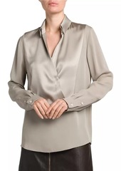 Armani Silk Paneled Blouse