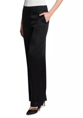 Armani Silk Straight-Leg Pants