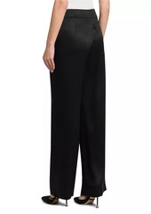 Armani Silk Straight-Leg Pants