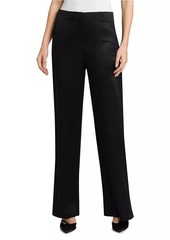 Armani Silk Straight-Leg Pants