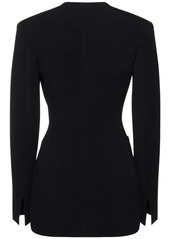 Armani Single Breasted Viscose Blend Blazer