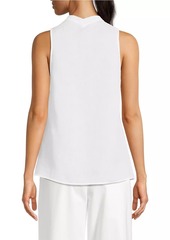 Armani Sleeveless Linen Blouse