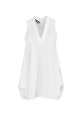 Armani Sleeveless Linen Blouse