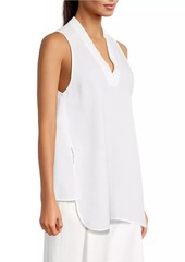 Armani Sleeveless Linen Blouse