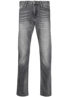 Armani slim-cut faded jeans