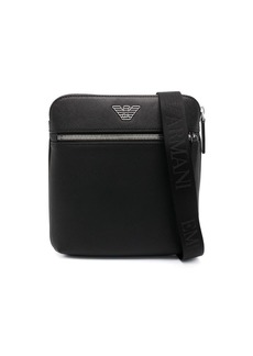 Armani small faux-leather messenger bag
