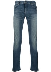 Armani stonewashed slim-cut jeans