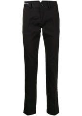 Armani straight cotton-blend trousers