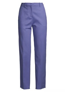 Armani Straight-Leg Cotton-Blend Trousers