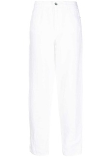 Armani straight-leg linen trousers
