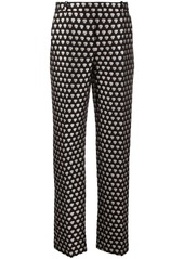 Armani straight-leg polka dot print trousers