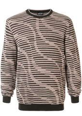 Armani stripe knitted jumper