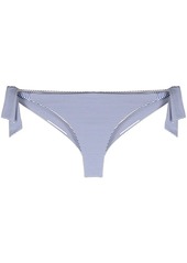 Armani stripe-print bikini bottoms