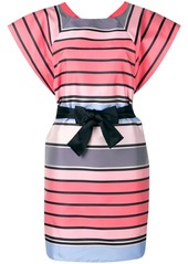 Armani striped belted dress