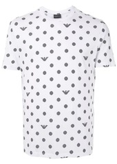 Armani striped dot print T-shirt