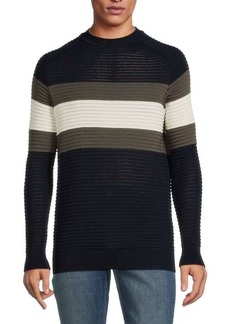Armani Striped Ribbed Sweater