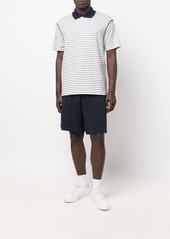 Armani striped short-sleeve polo shirt