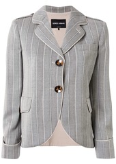 Armani striped single breasted blazer