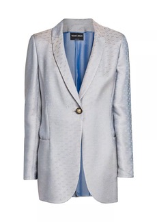 Armani Striped Single-Button Jacket