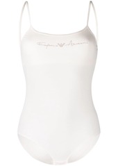 Armani studded-logo fitted bodysuit