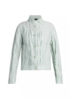 Armani Textured Cotton & Linen Jacket