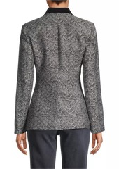 Armani Textured Double-Breasted Blazer
