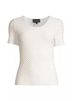 Armani Textured Jersey Pullover T-Shirt