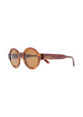 Armani tinted-lens round-frame sunglasses