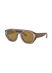 Armani tinted round-frame sunglasses