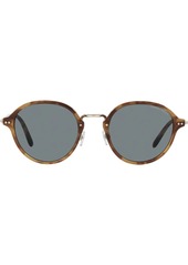 Armani tortoiseshell-effect round-frame sunglasses