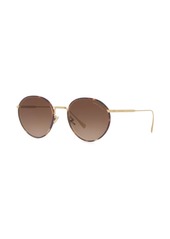 Armani tortoiseshell round frame sunglasses