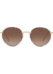 Armani tortoiseshell round frame sunglasses