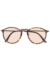 Armani tortoiseshell round-frame sunglasses