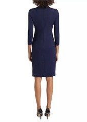 Armani Twist Neck Jersey Dress