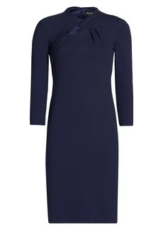 Armani Twist Neck Jersey Dress