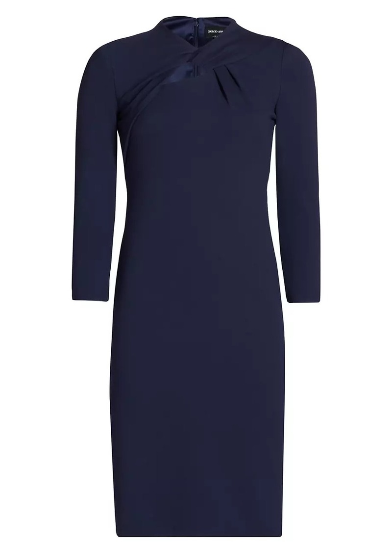 Armani Twist Neck Jersey Dress