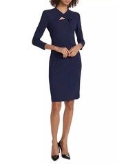 Armani Twist Neck Jersey Dress