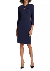 Armani Twist Neck Jersey Dress