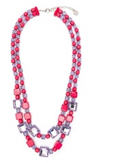 Armani two-tone gemstone necklace