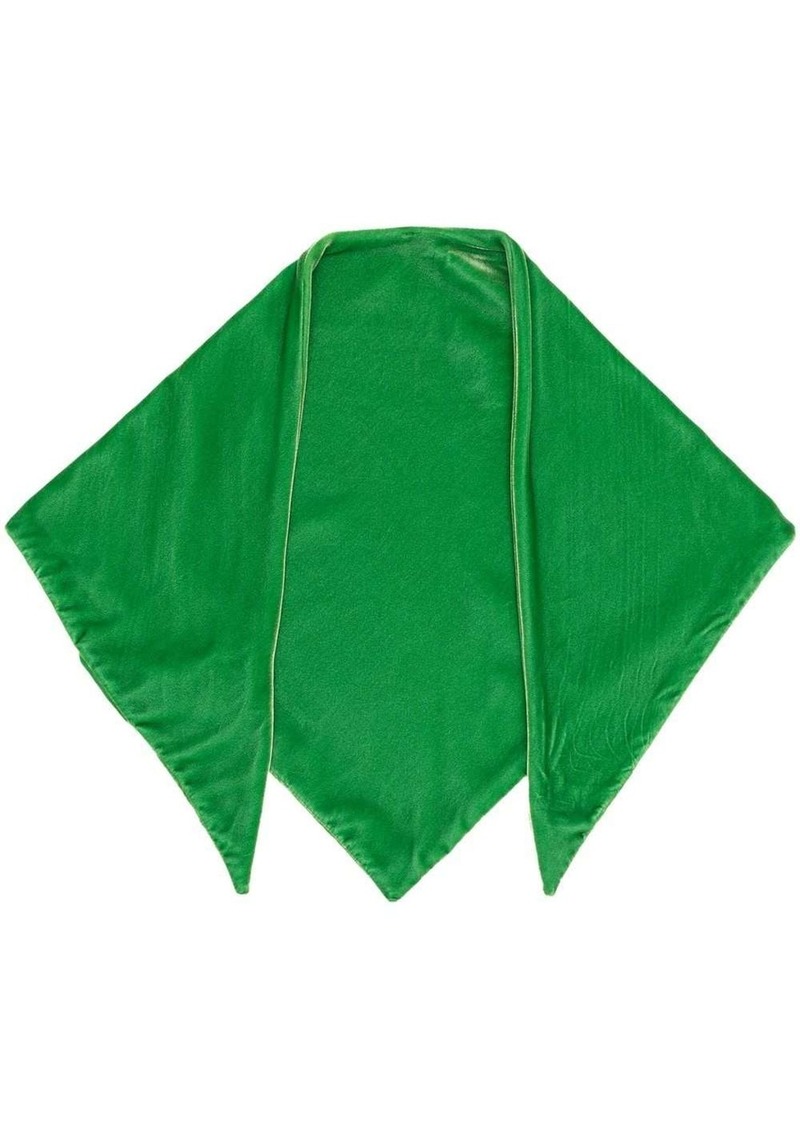 Armani velvet handkerchief scarf