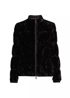 Armani Velvet Puffer Jacket