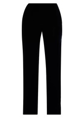 Armani Velvet Straight-Leg Pants