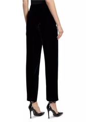 Armani Velvet Straight-Leg Pants