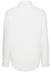 Armani Viscose Cady Shirt W/pointed Collar