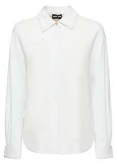 Armani Viscose Cady Shirt W/pointed Collar