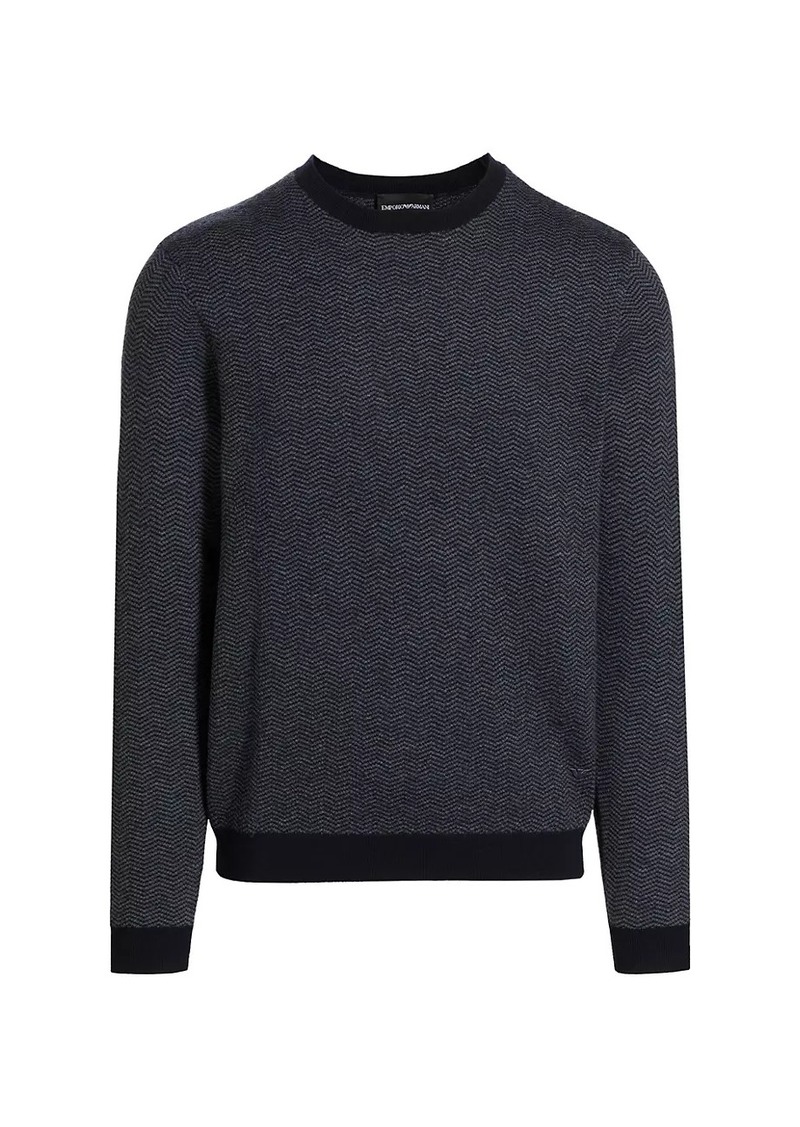 Armani Wool Knit Crewneck Sweater