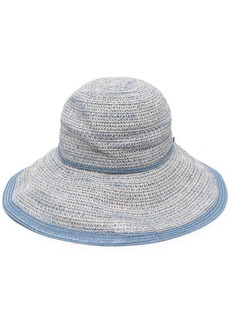 Armani woven wide-brim hat