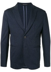 Armani zig-zag print tailored blazer