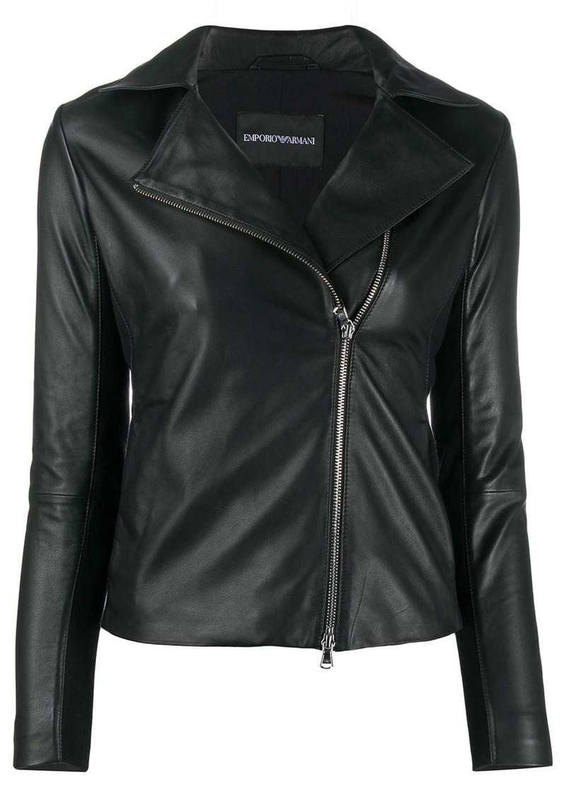 Armani zipped biker jacket